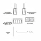 Creamy Cat Eye Press-On Nails | Handmade Customizable