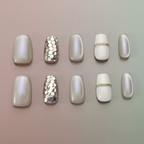 Custom Handmade press-on nails Gilding