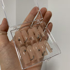 Handmade press-on nails Willow nail perforation