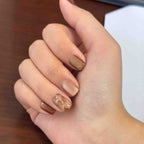 Handmade press-on nails Late Autumn Mocha