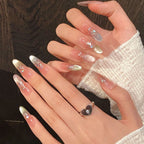 New style dopamine cat eye handmade press-on nails customizable