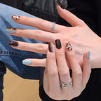 Customizable handmade press-on nails, short square
