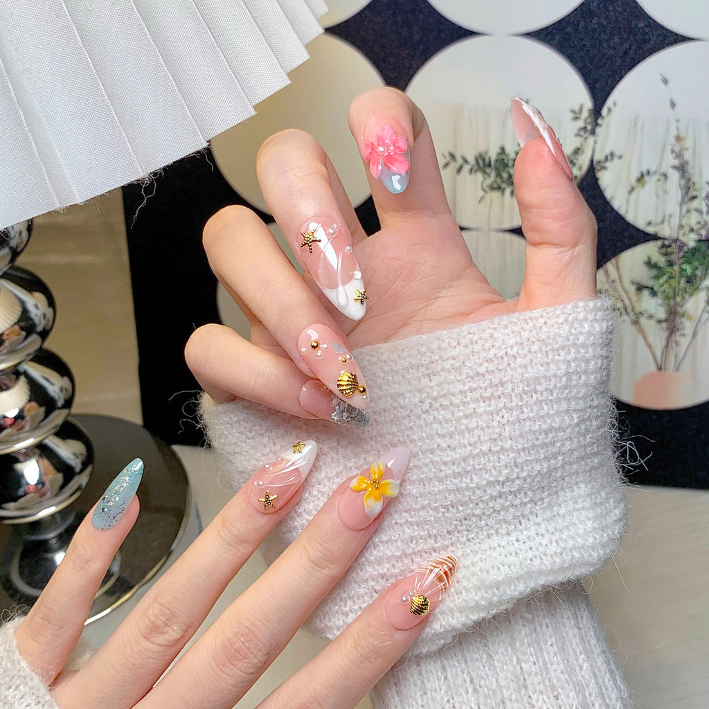 Ocean Ombre 3D Floral