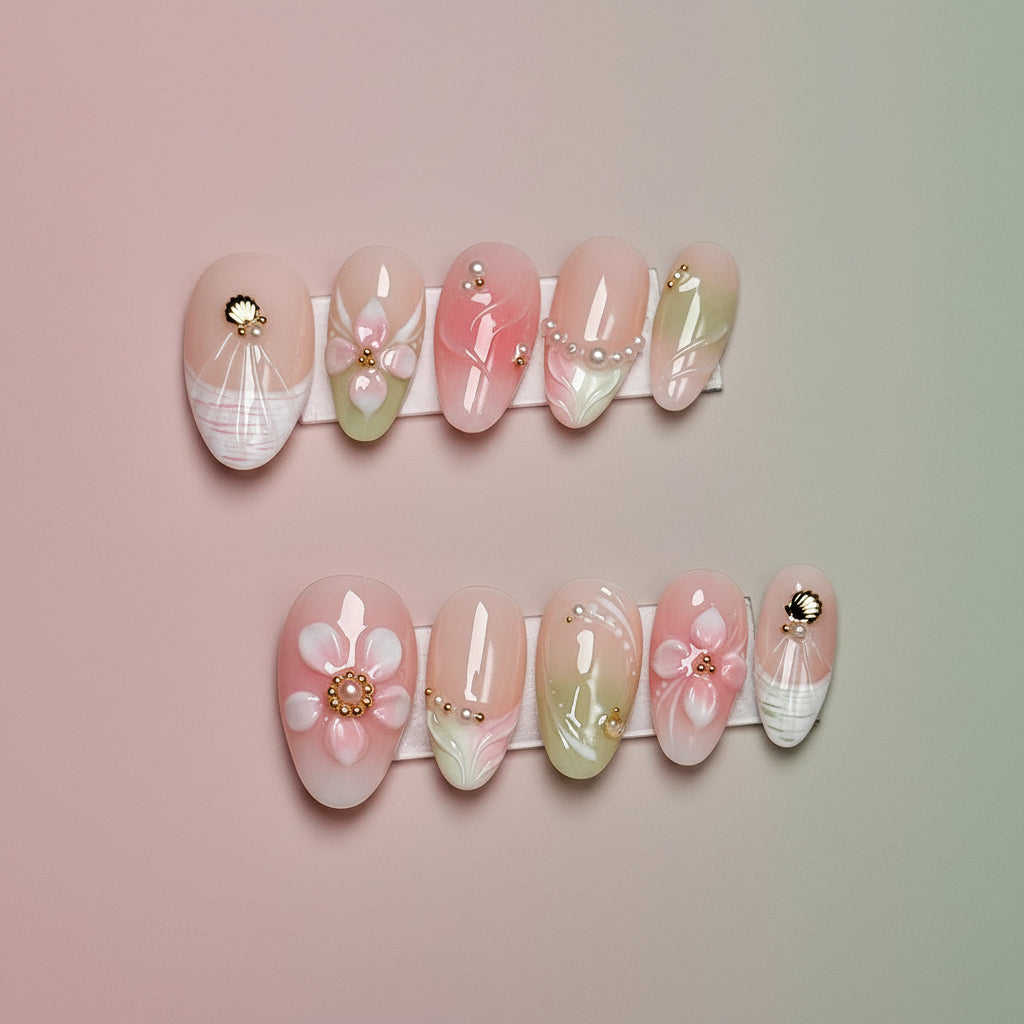 Ocean Ombre 3D Floral