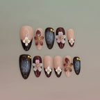 3D Sakura Press-On Nails | Handmade Luxury | Perfect Gift & Party Nails