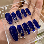 Handmade press-on nails Willow nail perforation