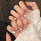 New style dopamine cat eye handmade press-on nails customizable