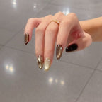 Handmade press-on nails Late Autumn Mocha